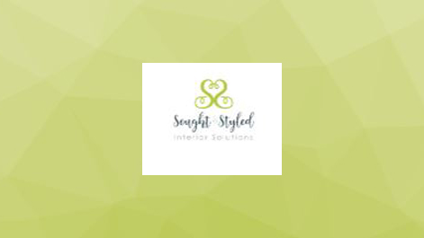 The sought and styled logo on a green background
