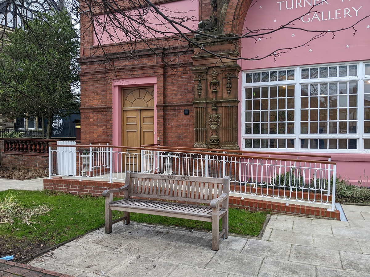 A photo of the exterior of The Turner House Gallery in Penarth.