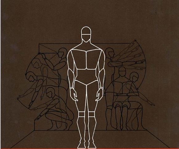 A photo of the cover of the book mentioned in the blog, with a line drawing of a human figure.
