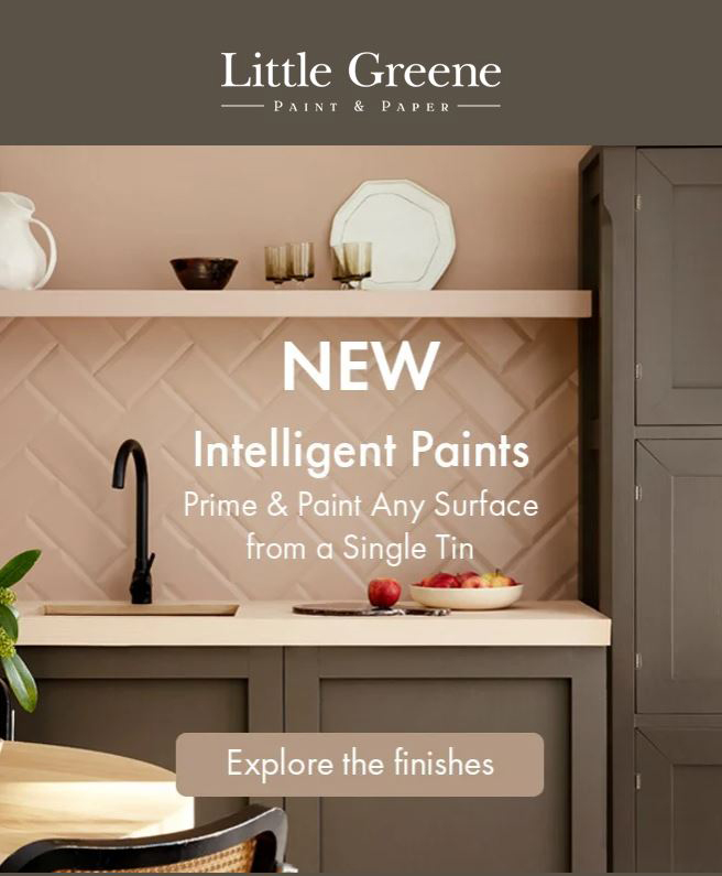 A photo of a kitchen painted with Little Greene paints.