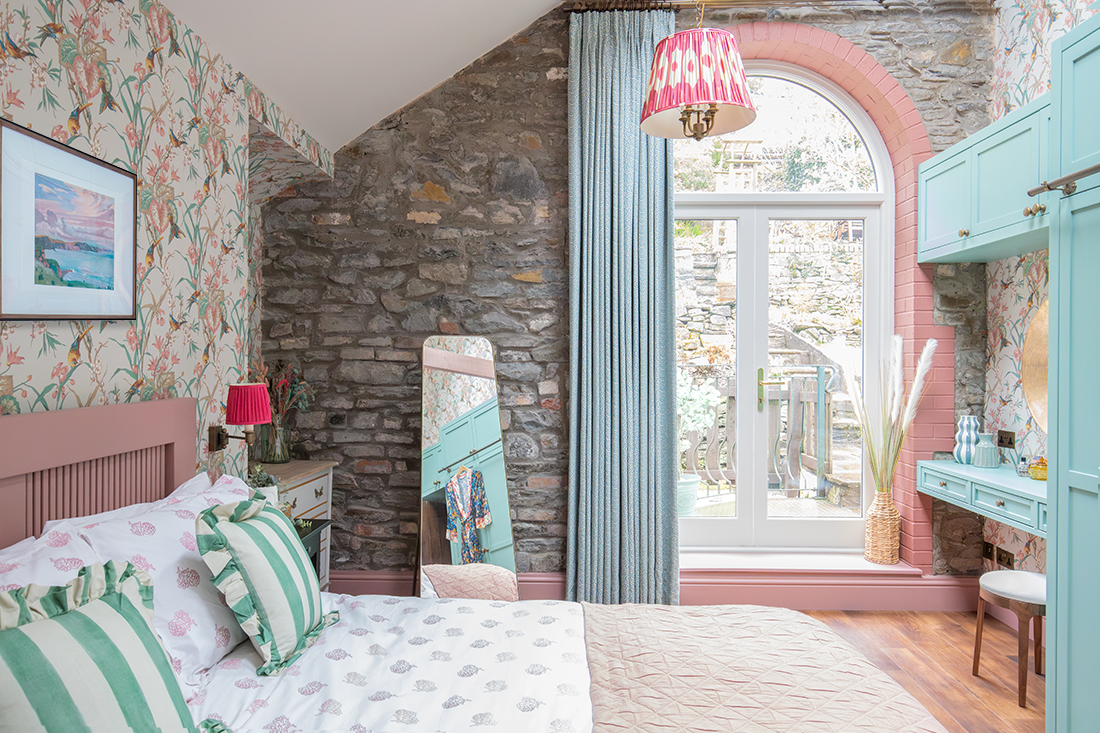 colourful cottage bedroom 