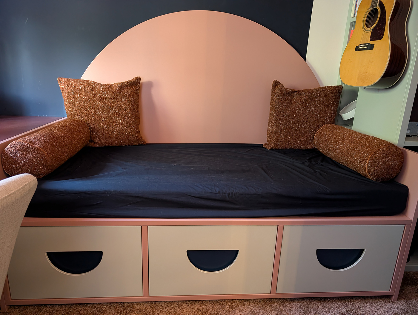 A new build office with built in day bed