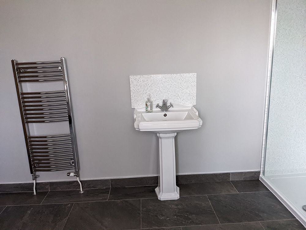 A before image showing the small sink area.